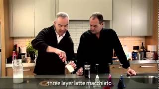 aerolatte  milk frother makes three layer caffè latte macchiato [upl. by Palgrave133]