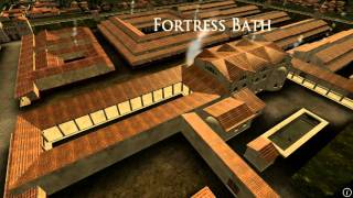 Animation of ancient Roman Fort in Caerleon Wales [upl. by Aiseneg]