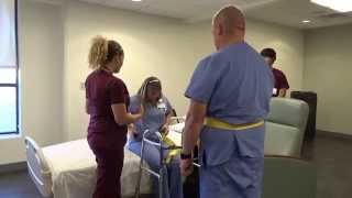 Physical Therapy Transfer Training  How To Transfer From Wheelchair To Bed [upl. by Olin]