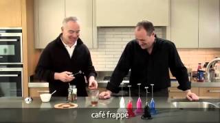 How to make a frappé coffee using an aerolatte milk frother [upl. by Ahgem347]