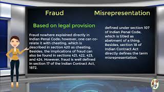 What is Difference Between Fraud amp Misrepresentation [upl. by Anneres]