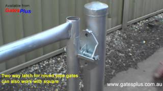 Gate Latch 2 way for round pipe and square [upl. by Adnah]