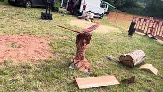 A fabulous range of wooden sculpture at Caerleon festival 2024 [upl. by Clapper]