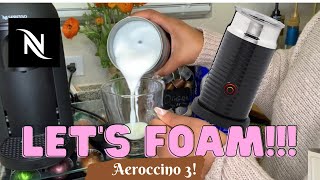 How To Foam Milk With Aeroccino 3 Make Coffee With Foam Tips amp Tricks  Easy Foamed Latte Recipe [upl. by Geraud]