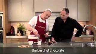 How to make a hot chocolate using an aerolatte milk frother [upl. by Erving537]