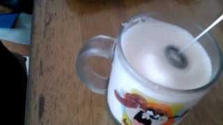 Aerolatte Review Frothing Cold Milk In Under 1 Minute [upl. by Ellener67]